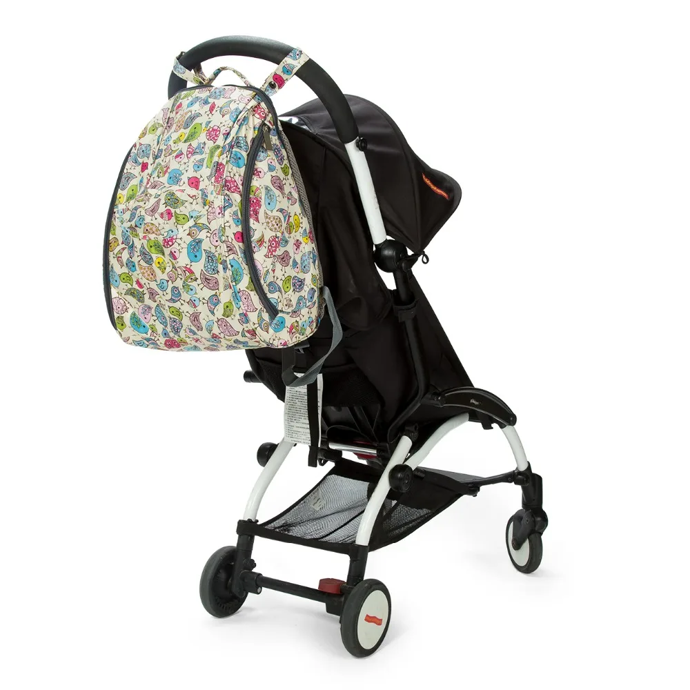 Большая сумка для пеленок mommore, цветная сумка для подгузников, полностью открытый рюкзак для мам, водоотталкивающий полиэстеровый рюкзак для детской коляски