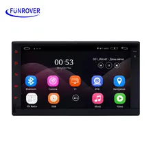 FREE SHIPPING 2 Din Android 5.1 Universal Car DVD GPS QuadCore 16GB double din car multimedia Player GPS Navigation Radio Stereo