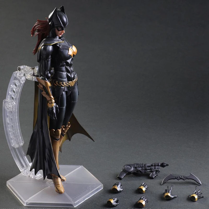 

C&F Batgirl Batman Anime Action Figure Toys 25 CM Collectiable Barbara Gordon Removable Model Brinquedos Collectible PVC Toys