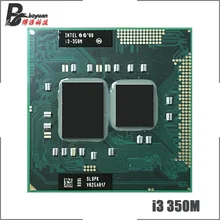 Процессор Intel Core i3-350M i3 350M SLBU5 SLBPK 2,2 ГГц двухъядерный четырехпоточный процессор 3 Мб 35 Вт Разъем G1 / rPGA988A