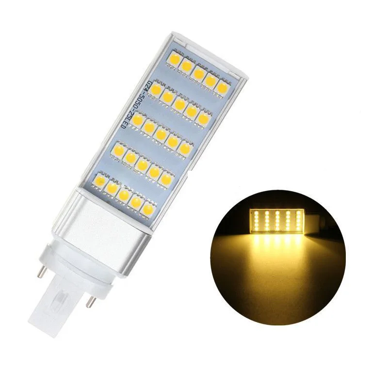 G23 5 Вт 5050 SMD белый светодиодный светильник с горизонтальным разъемом лампочка-кукуруза домашний потолочный теплый белый свет