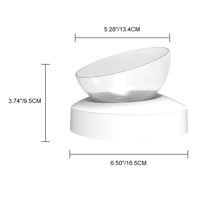 Прозрачная миска для домашних кошек с держателем, противоскользящая миска для кошек, кормушка для домашних животных, миска для воды, идеально подходит для кошек, маленьких собак