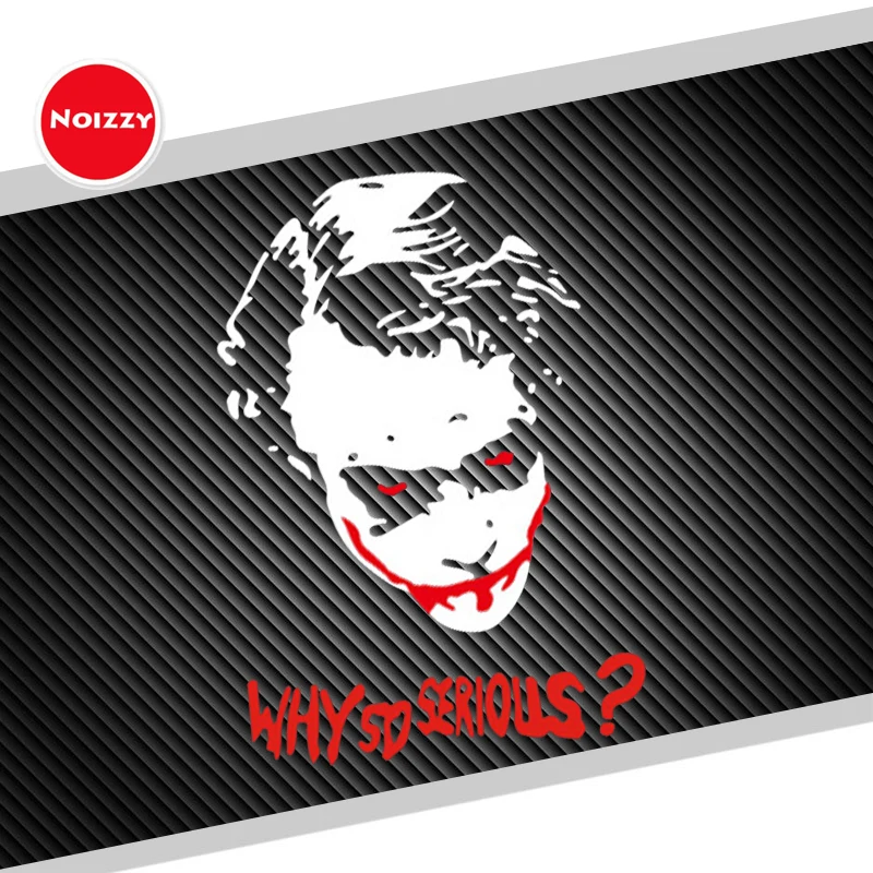 Виниловая Светоотражающая наклейка Noizzy The Joker Batman Why очень тяжелая Автомобильная