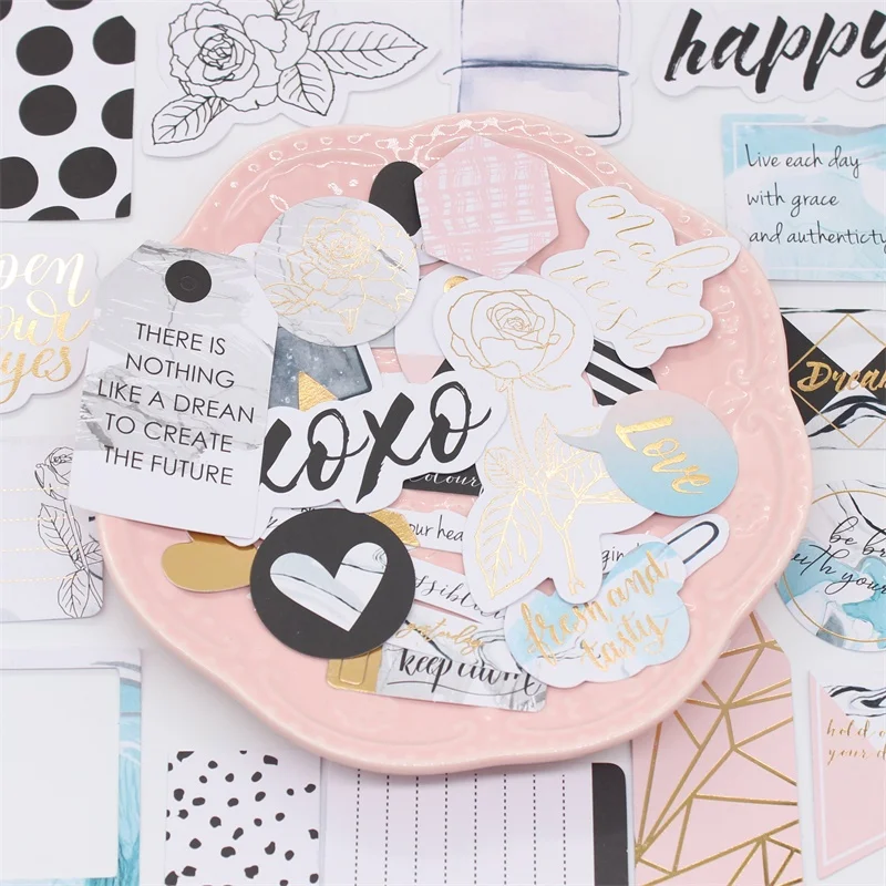 

KSCRAFT 40pcs Make A Wish Cardstock Die Cuts for Scrapbooking Happy Planner/Card Making/Journaling Project