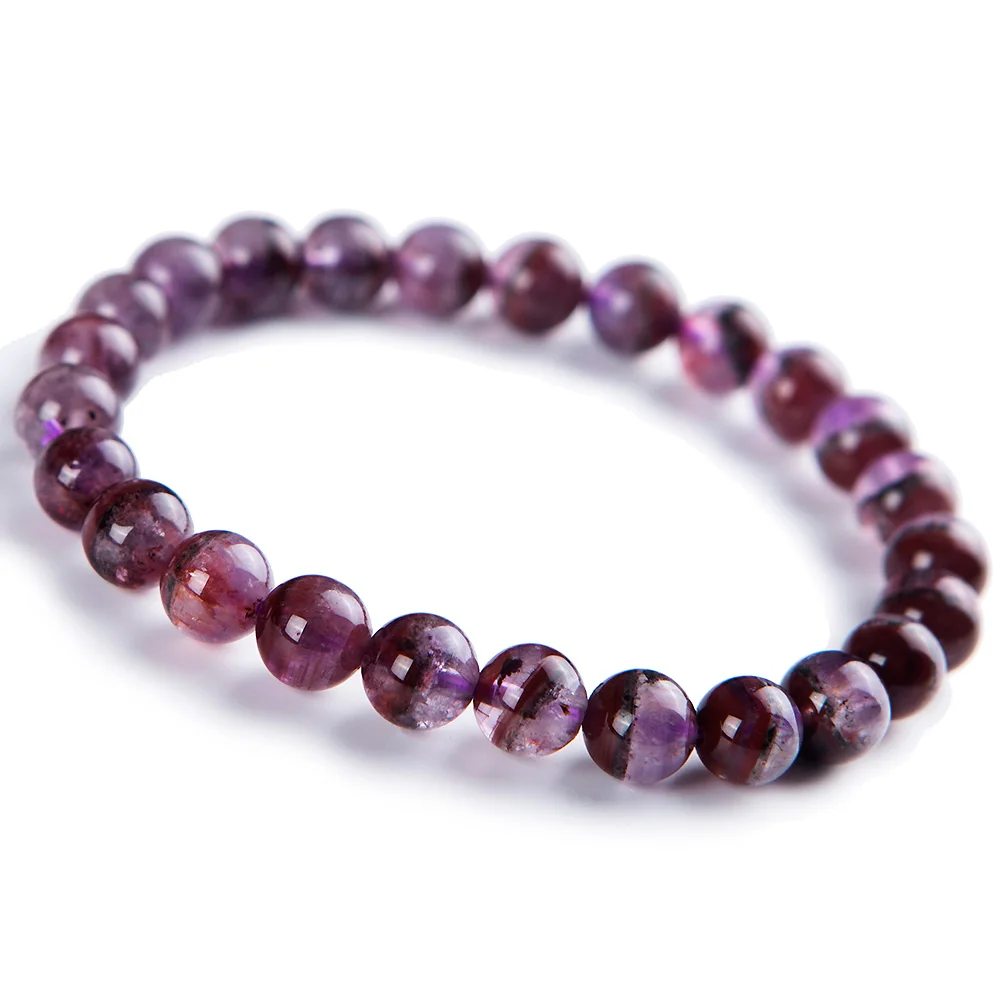 

Genuine Natural Auralite 23 Crystal Bracelet Jewelry For Women Men Powerful Canada Round Beads Fashion Bracelet AAAAA 7-14mm