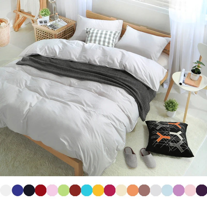 

Custom 600TC Cotton Printed Hotel Bedding sets King Queen size Solid Luxury Duvet Quilt Cover Sheet set Linens Gray Bedclothes