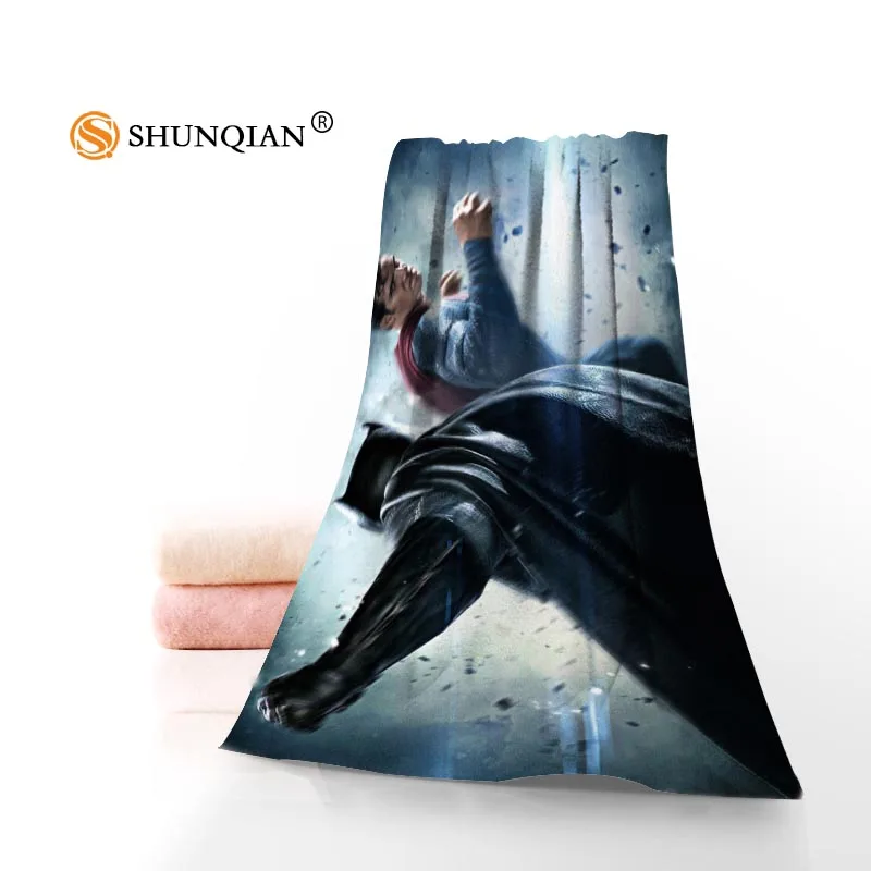 Новое пользовательское полотенце с логотипом Супермена против Бэтмена, Хлопковое полотенце с принтом для лица/банные полотенца из микрофибры для детей, мужские и женские полотенца для душа s A8.8 - Цвет: 3