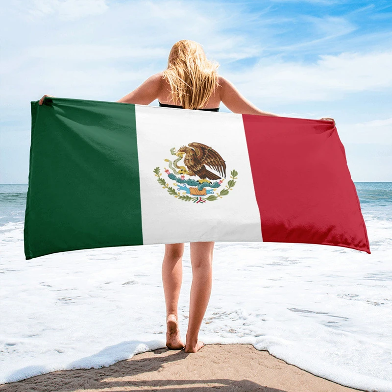 Mexico Flag Beach Towel_副本