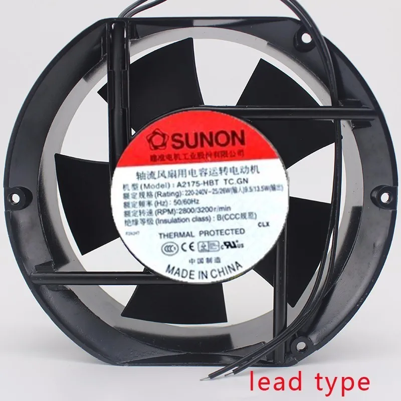 

for Sunon A2175 HBT 230V AC 50 60Hz 171x151x51mm 17CM 17251 Cooling Fan