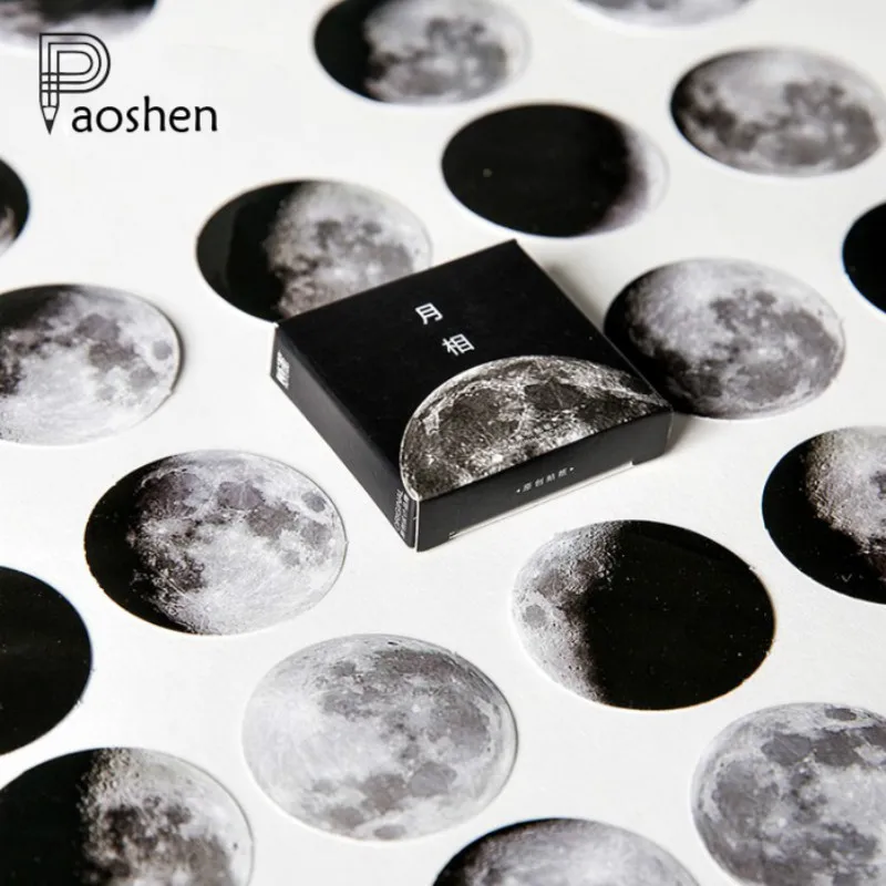 

45 Pcs/box Creative Moon Phase Mini Paper Sticker Decoration Diy Ablum Diary Scrapbooking Label Sticker Stationery School Supply