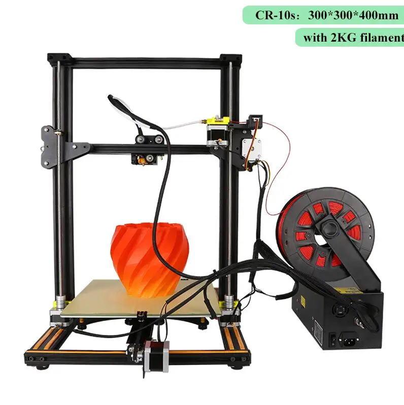 CR-10s 4S 5S принтер 3D Комплект двойной Z стержень нить накаливания, сигнализация, продолжение печати большой размер печати Creality 3D принтер - Цвет: CR-10s 300mm n 2KG