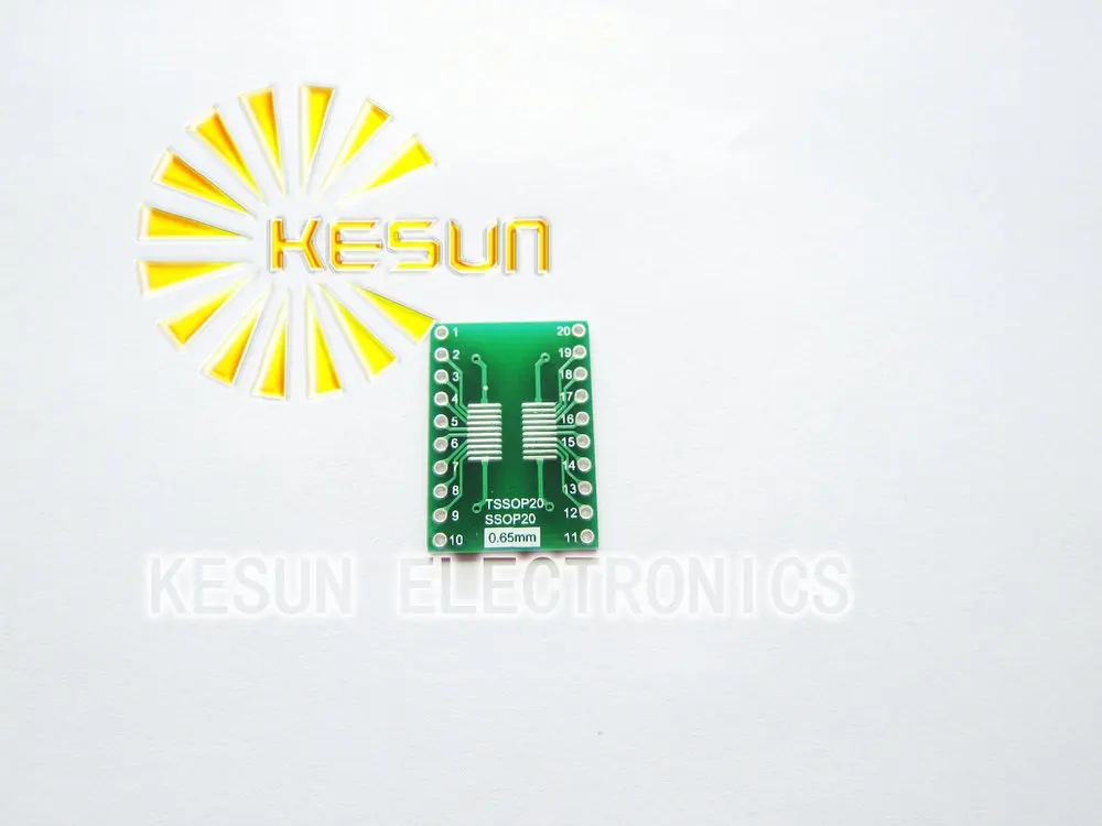 

10PCS TSSOP20 SSOP20 MSOP20 SOP20 TURN DIP20 20pin IC adapter Socket / Adapter plate PCB Suitable for IC socket