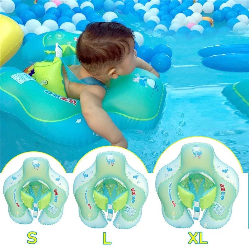 

1pcs Baby Bath Strap Circle Adjustable Waist Inflatable Swimming Ring Swim Pool Water Float Toy Bath Pool Trainer Accessories