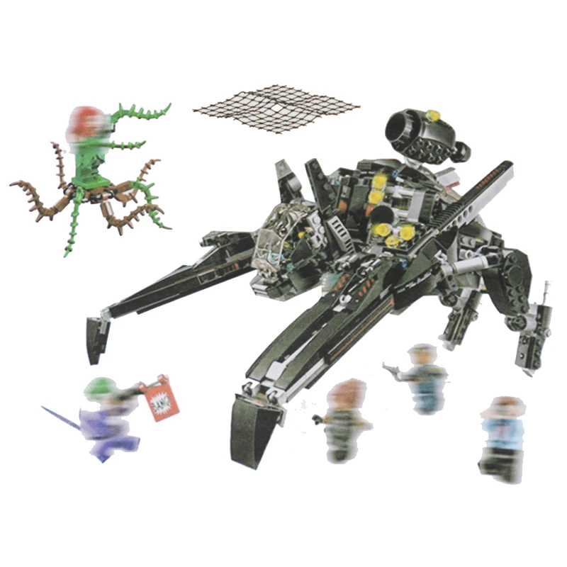 

New 775pcs Batman Ride The Scuttler With Batman Man-Bat Building Block Toys Compatible Legoinglys Batman Movie 70908