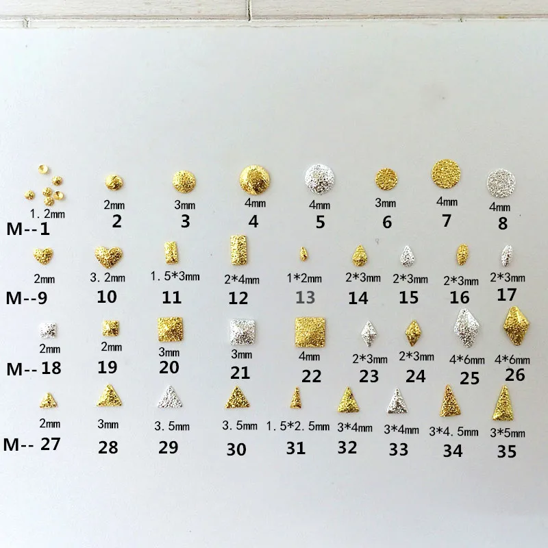 100 шт./упак. креплений диаметром 22-35 мини тонкий цвета: золотистый, серебристый квадратный Треугольники ромб на каждый день, с заклепками, из металлического сплава, украшение для ногтей, лак для ногтей Подвески