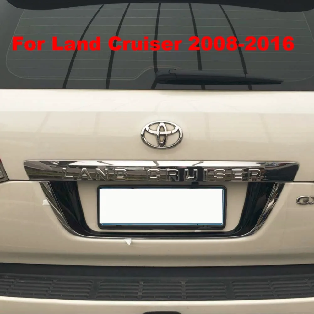  3 Color ABS Rear License Frame Plate Cover Chrome with Painting For Toyota Land Cruiser 200 FJ 200  - 32844563834