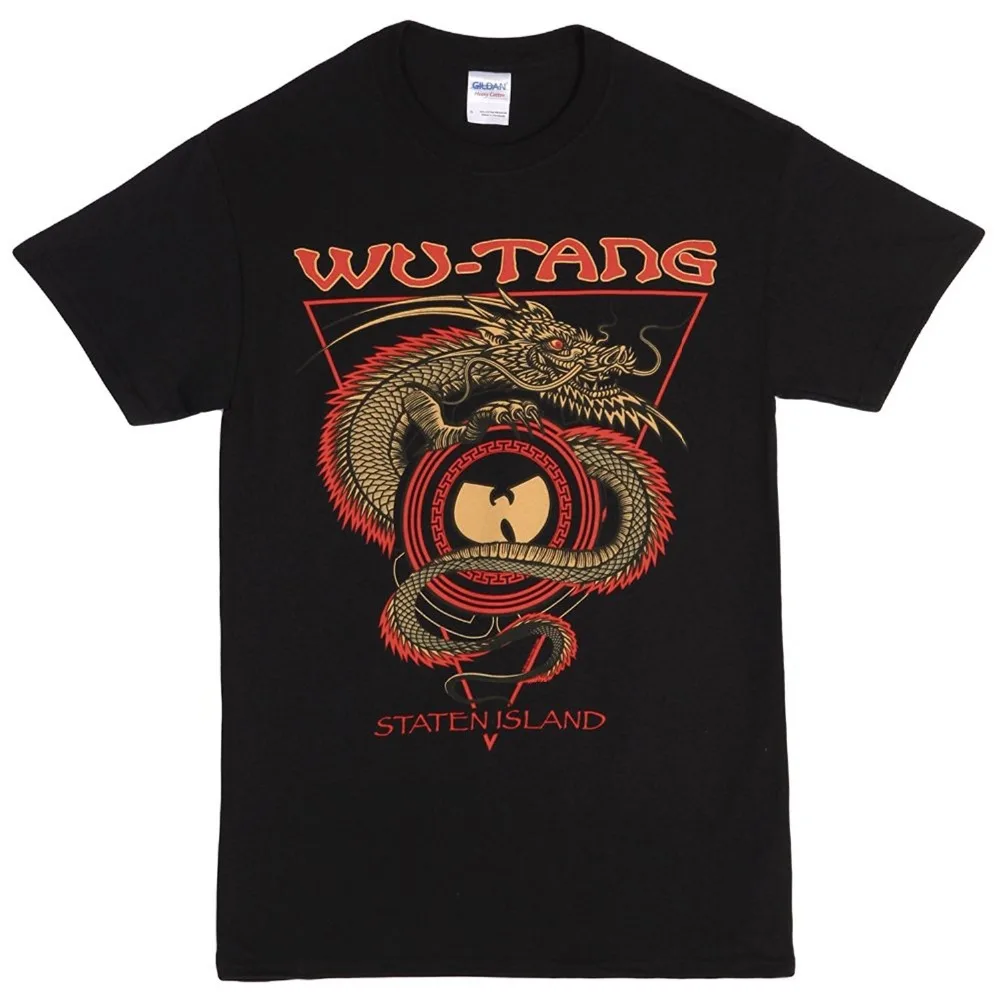 2017 Sale Special Offer Fashion O-neck Tee4u Designer Tees Men's Short Wu-tang Clan Staten Island Drag Short-sleeve T Shirts | Мужская
