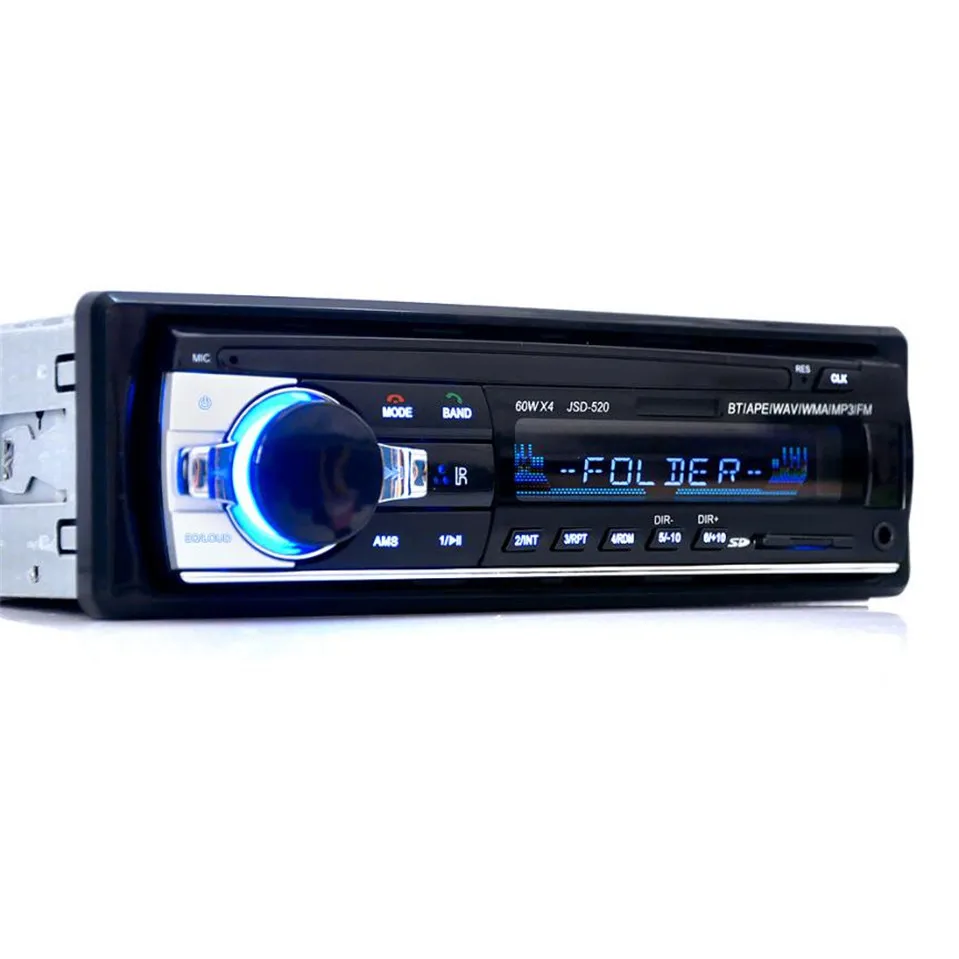 Франшиза JSD520 Bluetooth автомобиль в тире стерео FM AUX приемник аудио 1 DIN USB MP3 радио