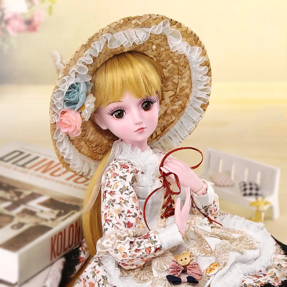 1/3 BJD кукла 60 см/23,6 ''Высота 19 шарнирные куклы(парик+ обувь+ одежда+ волосы+ глаза+ макияж) Коллекция игрушек полный набор