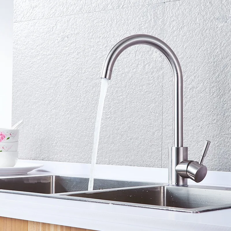 

YACI 276 Pull-out Kitchen Faucet Brass Single Handle Chrome 360 Rotation Two Ways Water Outlet Multifunctional Fauce