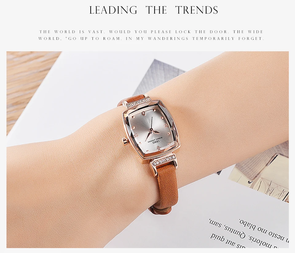 2018 Female Watch Purple Small Luxury Fashion Rectangular Watches for Women 02