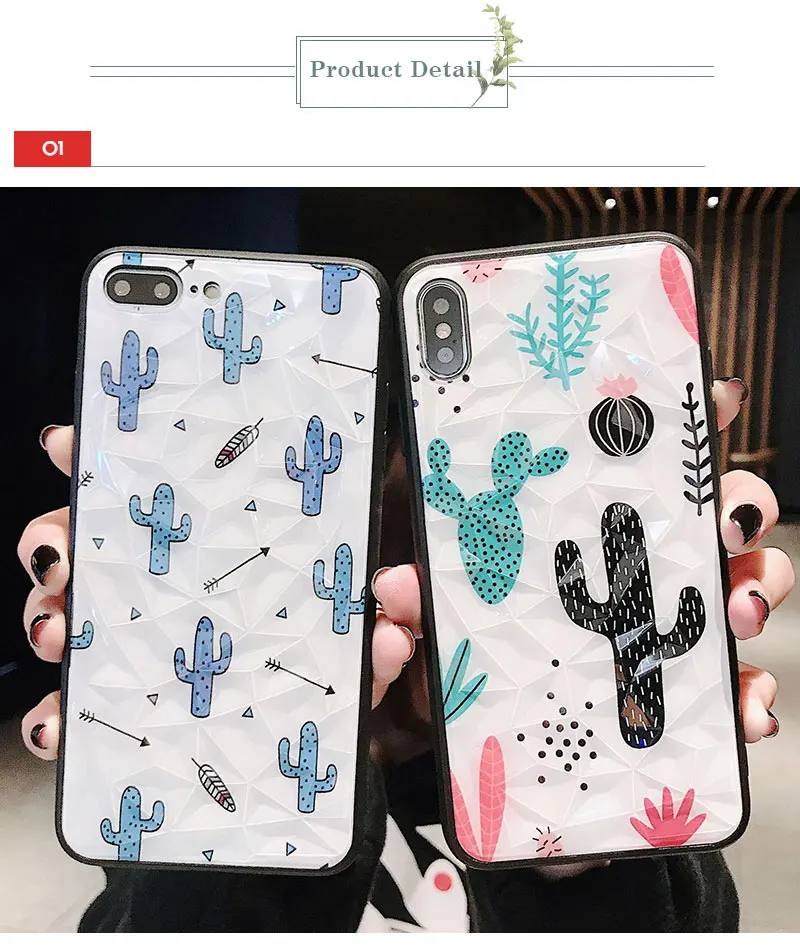 Cactus Soft Phone Case For iPhone 6 6 S Plus 7 7Plus Fundas Cover Case For iPhone 8 8 Plus X XS XR Max 6S Cases Coque Capinha (17)