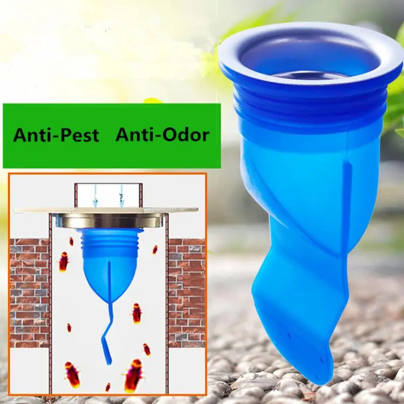 

New Kitchen Silicone Floor Drain Anti-Odor Strainers Anti-Pest Sink Filter Odor Pest Core Bathroom Tube Colanders Accessories