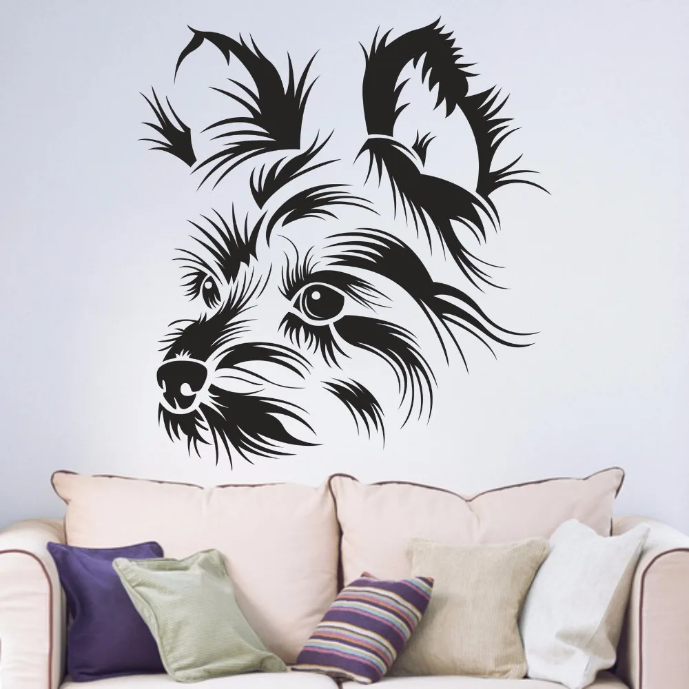 WALL STICKERS DOG YORKSHIRE TERRIER small dog Vinyl Decal Mural Art Sticker