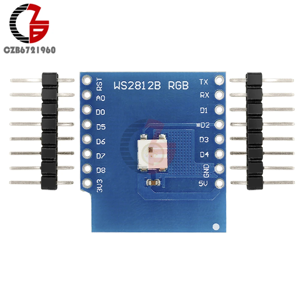 WEMOS D1 MINI WS2812B полноцветный RGB светодиодный экран ESP8266 плата для Arduino|mini rgb|rgb led ws2812bmini
