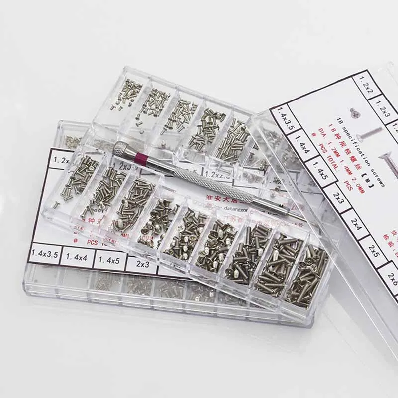 Eyeglass Frame Notebook Small Screw Set Micro Back Cover Screw 18 Specifications