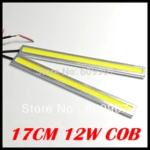 12 Вт COB DRL Чип Новое обновление COB днем Бег Light Водонепроницаемый Противотуманные фары автомобиля