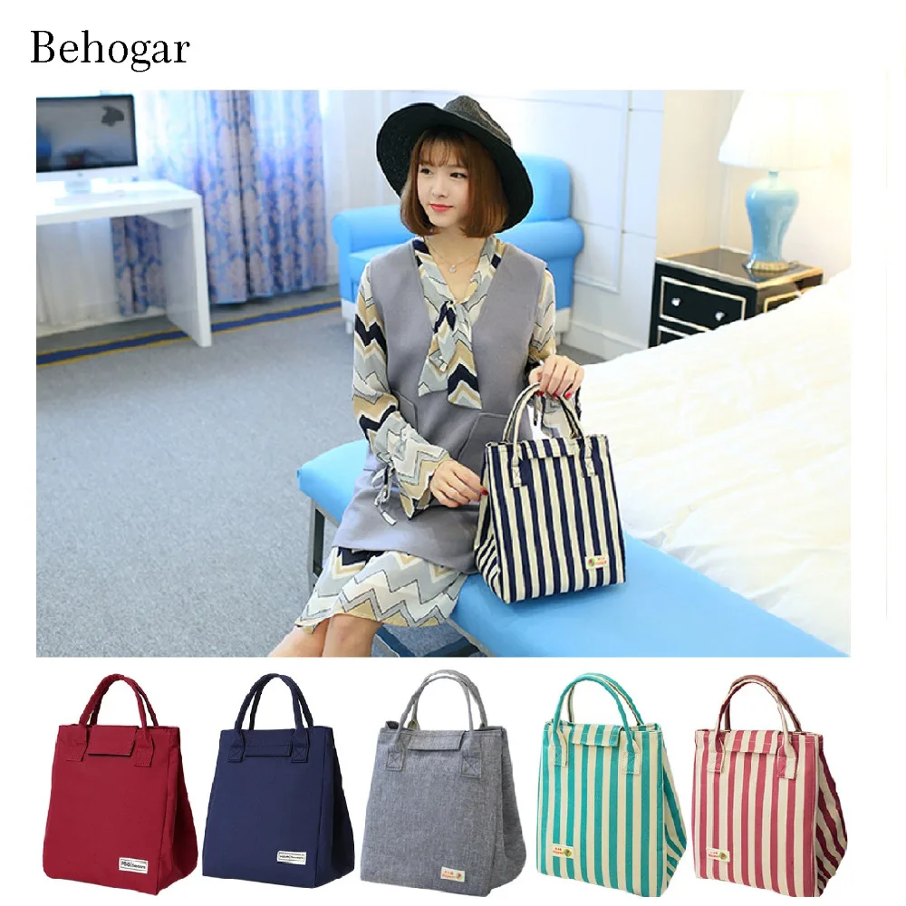 Behogar 27 x 23 x 17cm Thermal Insulated font b Lunch b font Tote font b