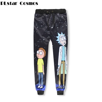 

PLstar Cosmos Hot Cartoon Rick and Morty Starry sky 3d print Sweat Pants 2018 fashion Women Men Joggers Pants Hip Hop Trousers