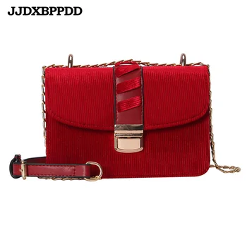 

JJDXBPPDD Women Leather Handbags PU Shoulder Bag Small Flap Crossbody Bags for Girls Messenger Bags Solid Cover Red