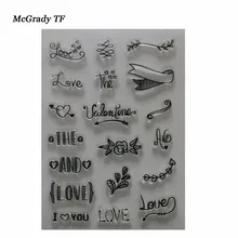 Mac YS025-048 Alphabet Transparent Silicone Clear Stamp For DIY Scrapbooking/Card Making/ Decoration Supplies Transparent Stamp