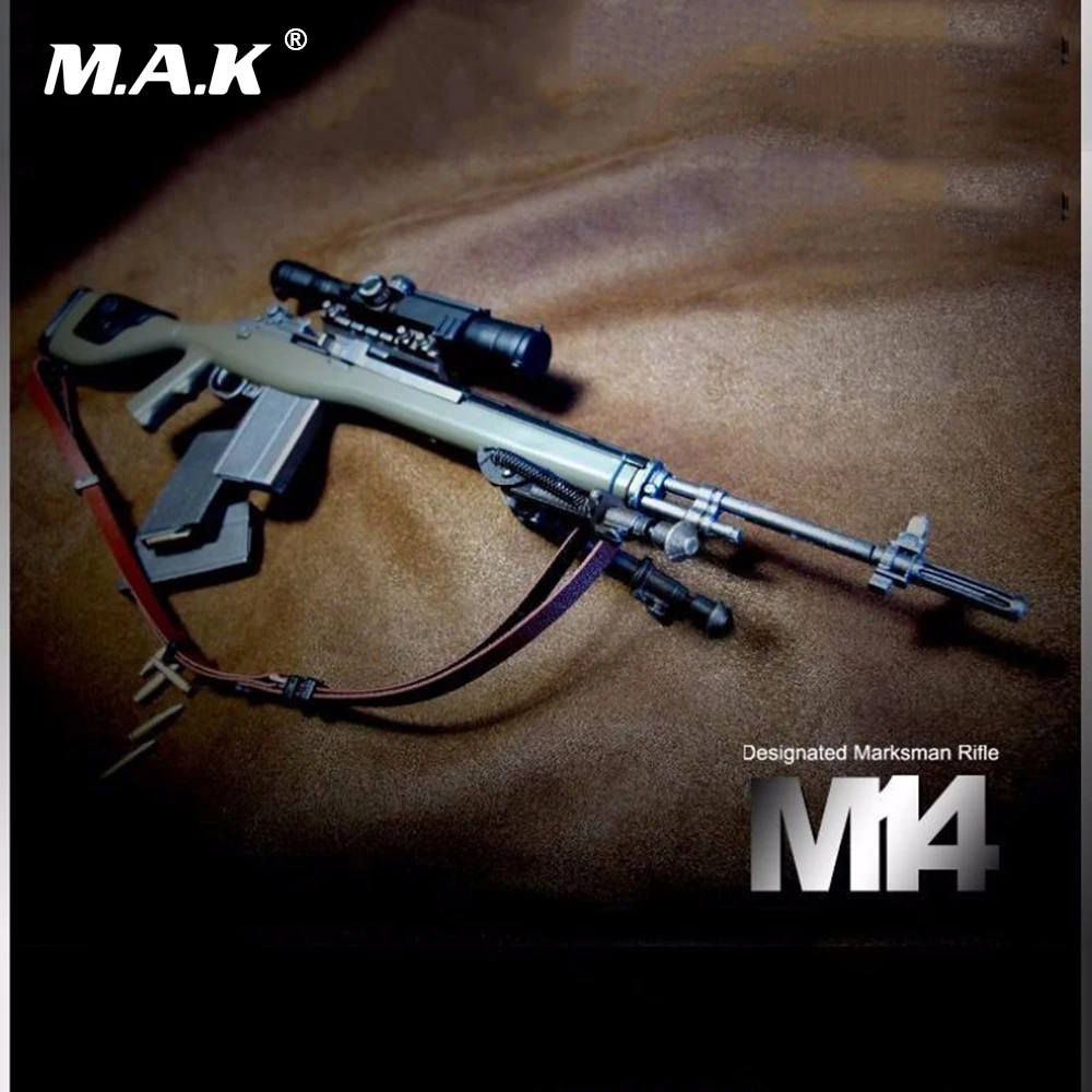 1/6 масштаб солдатские игрушки фигурка аксессуар ABS пистолет Модель обозначенный стрелок снайперская винтовка M14 для 12 дюймов фигурка