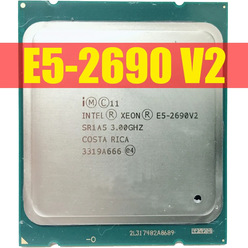 Процессор Intel Xeon E5 2690 V2 cpu 3,0G LGA2011 десять ядер серверный процессор e5-2690 V2 E5-2690V2 Формальное издание нормальная работа