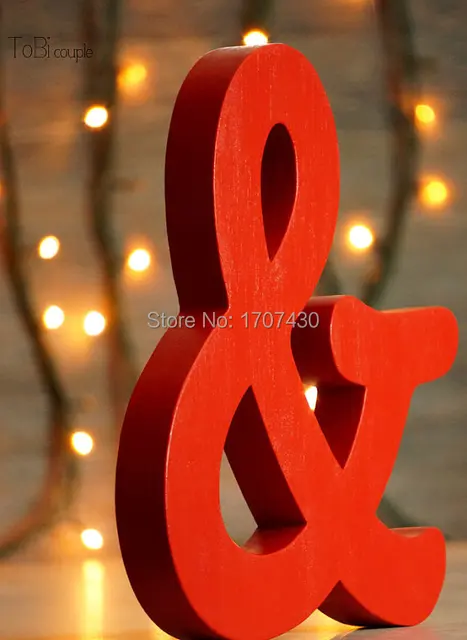 Ampersand Wood Letter Free Standing Wooden Shelf Decor In Ampersand Wood Letter Free Standing Wooden Shelf Decor