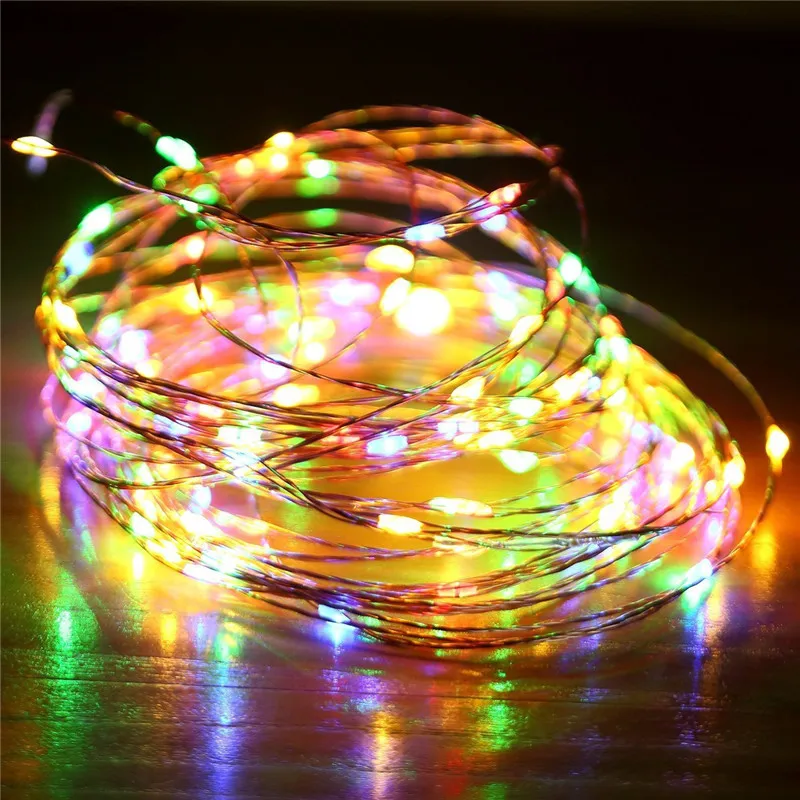 2m 3m 4m 5m 10m LED light string silver / copper wire battery box Christmas wedding party string decoration fairy tale 2m 3m 4m 5m 10m LED light string silver / copper wire battery box Christmas wedding party string decoration fairy tale