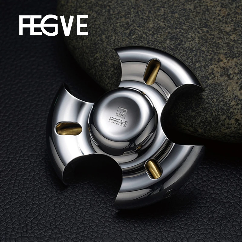 

FEGVE Mirror Fidget Spinner Hand Spinner Finger Spinner Metal stainless steel EDC 695 Ceramic Bearings Handspinner Toys FG37