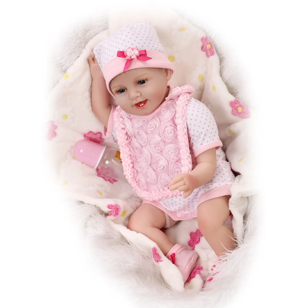 

Bebely Reborn 55cm Soft Silicone Doll Reborn Baby 22" Toy For baby Newborn Baby Birthday Gift For Child Christmas gifts