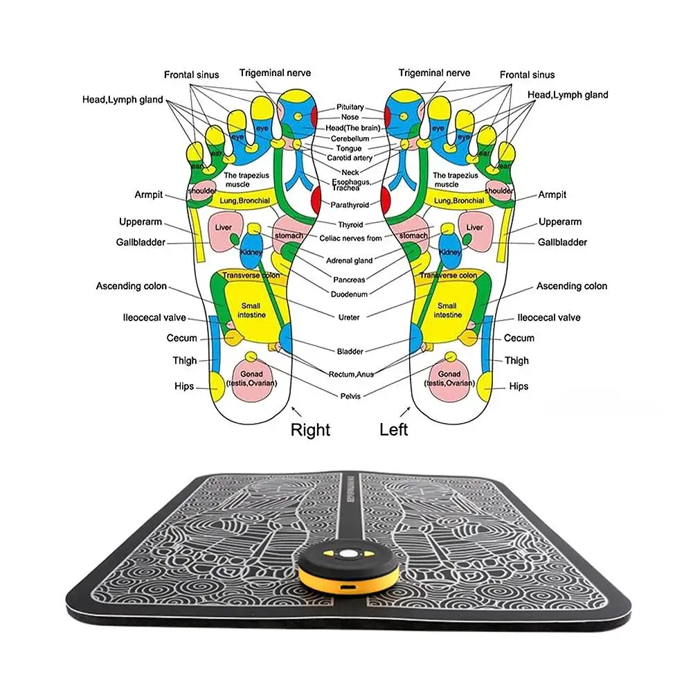 

Foot Massager Physiotherapy Revitalizing Wireless Muscle Stimulator USB Rechargeable Massage Pad For Relax Body Pain Health Care