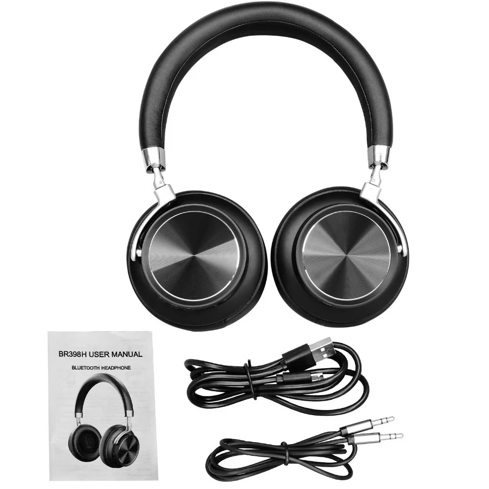 

Wireless BT 4.1 Over Ear Headphones with Mic, Low Latency Fast Audio Stereo Headset with cable