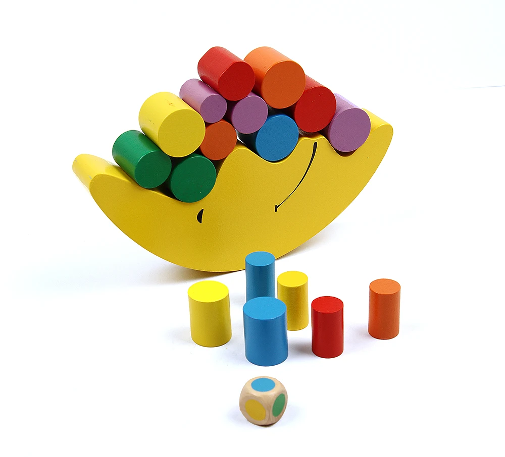 Moon Balancing Frame Baby Early Learning Toy Montessori Teaching Aids Moon Balance Colorful Early Development Wood Blocks Toys