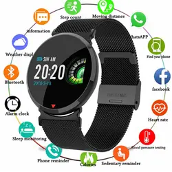 Новые умные часы водостойкий пульсометр монитор сна кровяное давление женские мужские часы Smartwatch Браслет для Facebook Android IOS