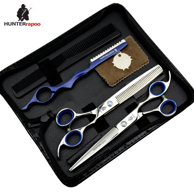 

Professional Hair Razor Cutting and Thinning Scissors Set 7 inch Stainless Steel Haircut Scissors Barber Kit