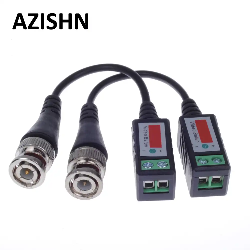 100PCS//50Pairs Twisted CCTV Video Balun Passive Transceivers 3000FT Distance UTP Balun BNC Cable Cat5 CCTV UTP Video Balun