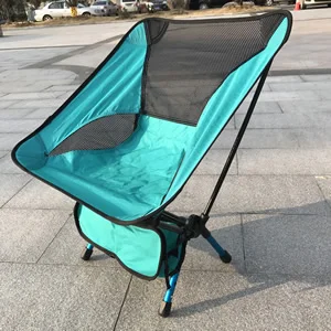 Кресло camping СТУЛ РАСКЛАДНОЙ Раскладной стульчик для рыбалки เกาอโลหะ - Цвет: blue chair