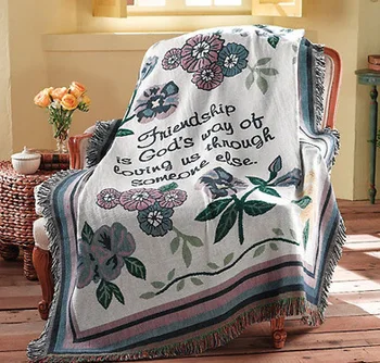 

American Countryside Sofa Tapestry European Style Fashion Decoration Friendship Words