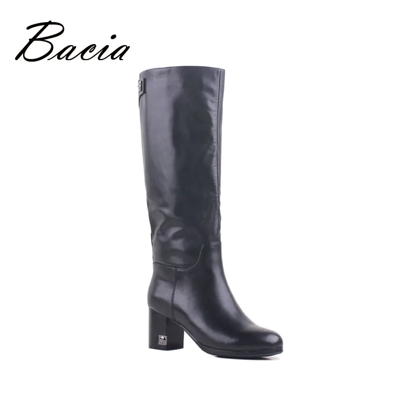 Bacia Vintage Women Boots Knee High Genuine Leather Back Zip Handmade Shoes High Boots Wool Fur & Synthetic Winter Boots VB096 Bacia Vintage Women Boots Knee High Genuine Leather Back Zip Handmade Shoes High Boots Wool Fur & Synthetic Winter Boots VB096